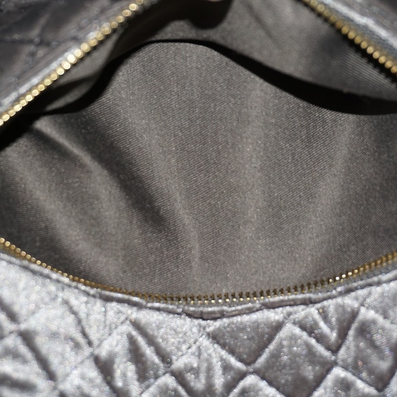 Bebe - Danielle Quilted Velvet Backpacks Pewter/Gray main image 7